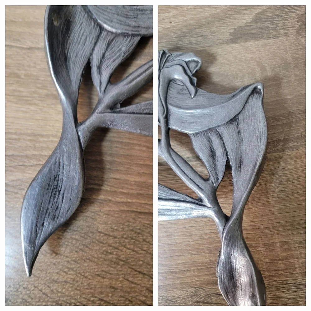 Hanging Plant Bracket Elegant Silver Wall Decor Hook